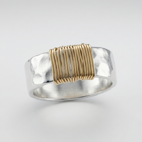 Anillo Boho Hilos Dorados